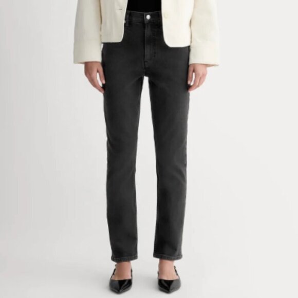 Everlane Denim - Everlane The Original Cheeky Jean, Washed Black, 27R, 90's Minimalism